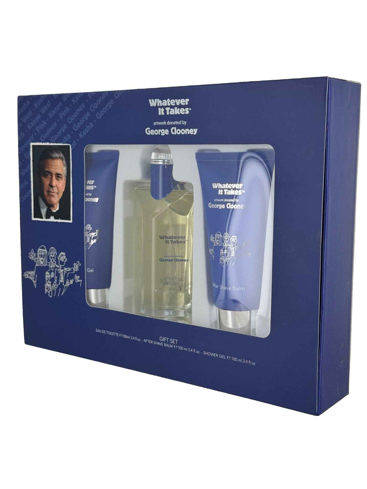 WHATEVER IT TAKES GEORGE CLOONEY GIFT SET APPLE BEAUTY for Men