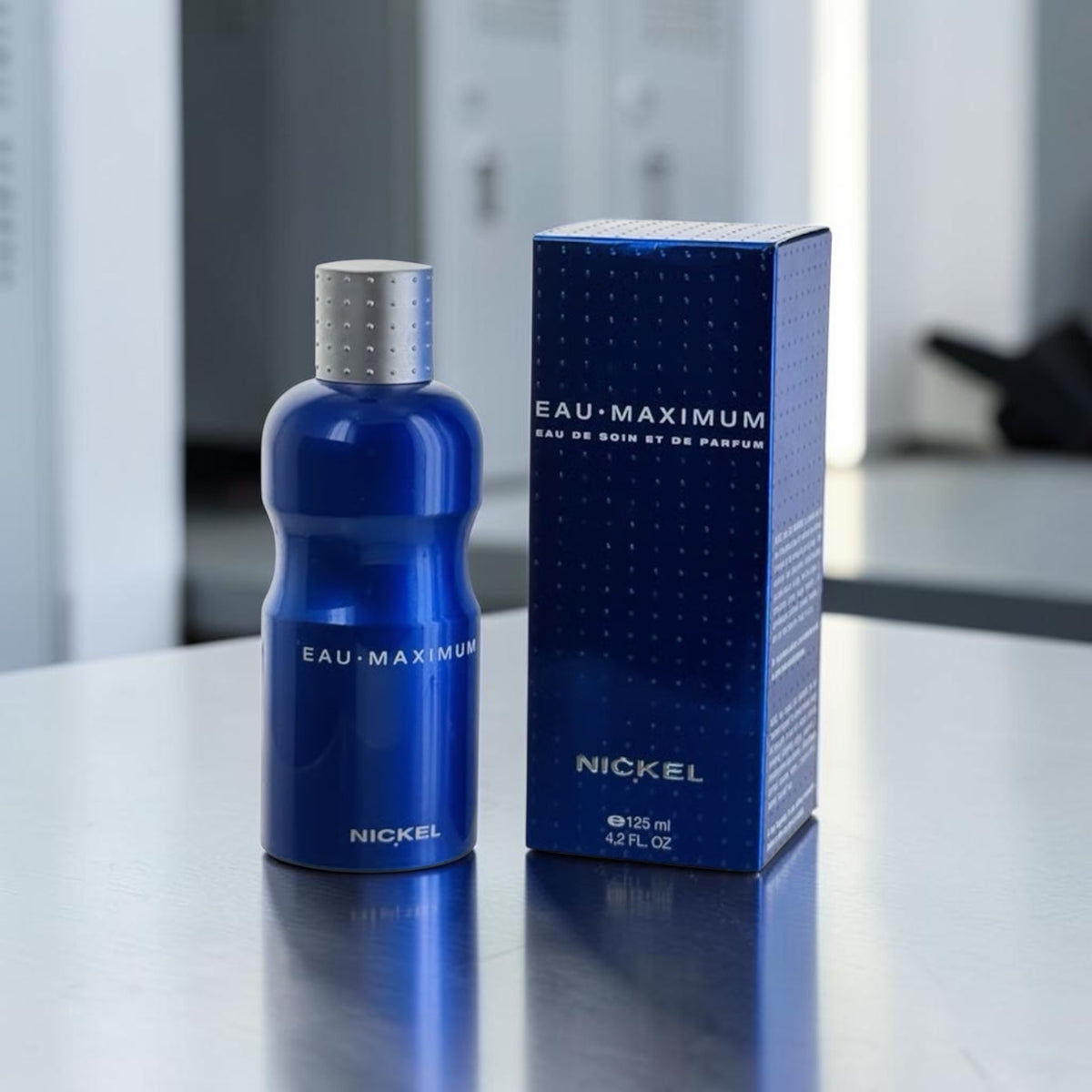 "Eau Maximum Nickel affordable sport cologne, herbal citrus notes for men"