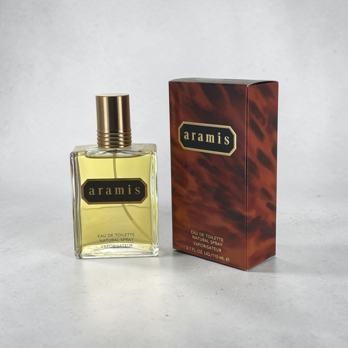 "Aramis 3.7 oz eau de toilette bottle for men"