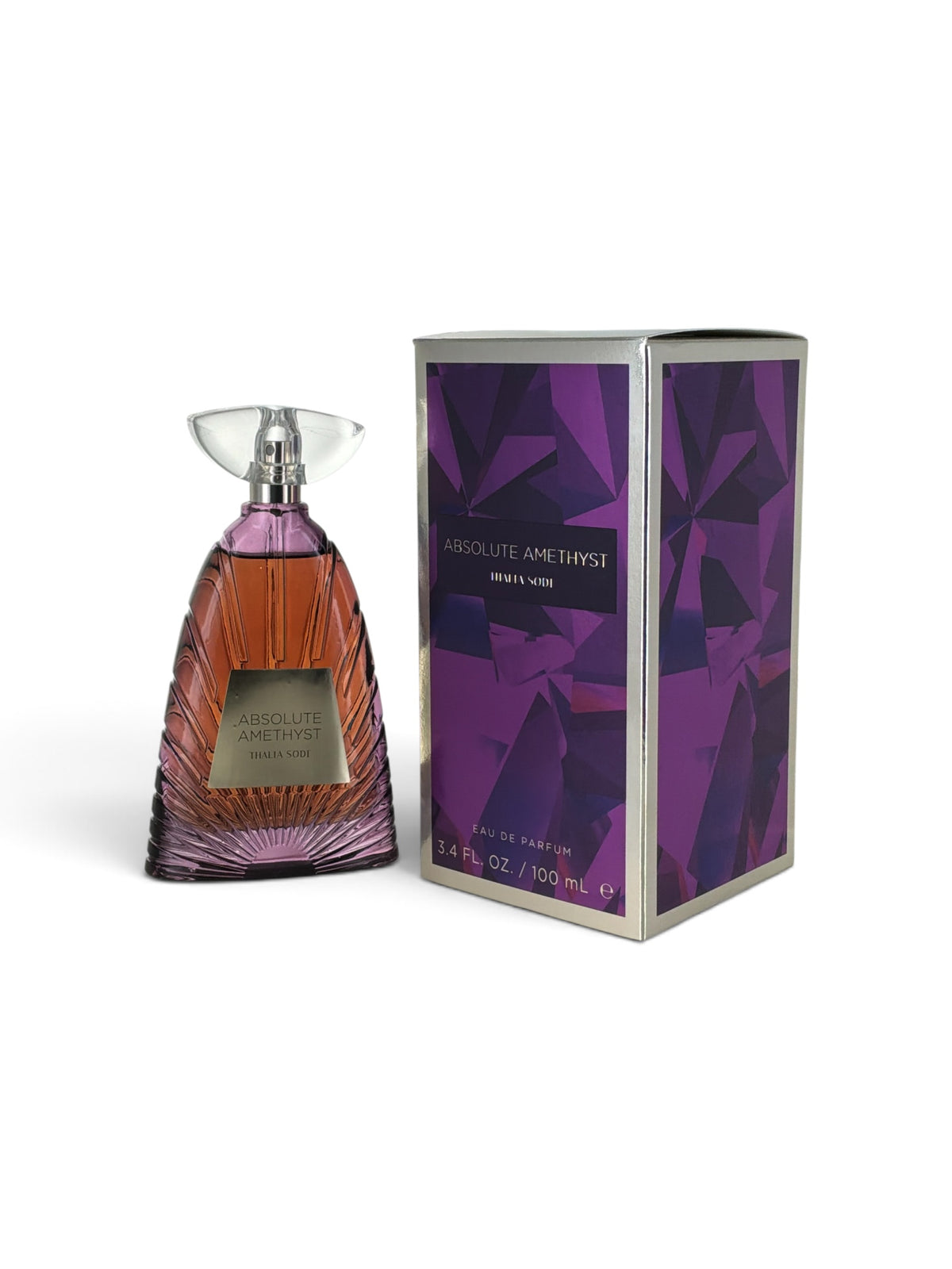 "Absolute Amethyst by Thalia Sodi for women, oriental floral perfume with coriander and vanilla"