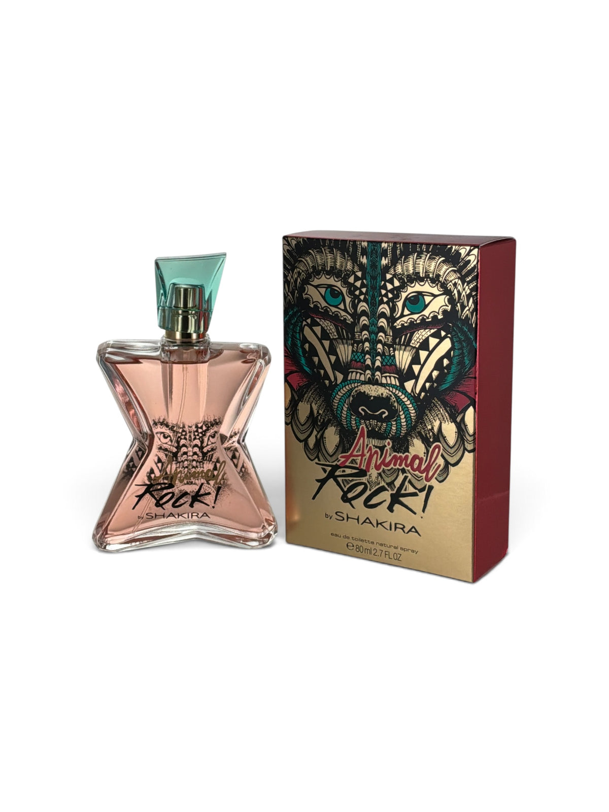 "Animal Rock by Shakira for women, woody citrus perfume with grapefruit and cedar"