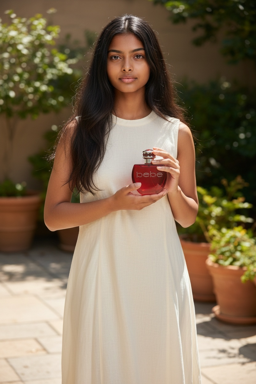 "Satin Bebe budget-friendly perfume, cedar amber musk notes for women"