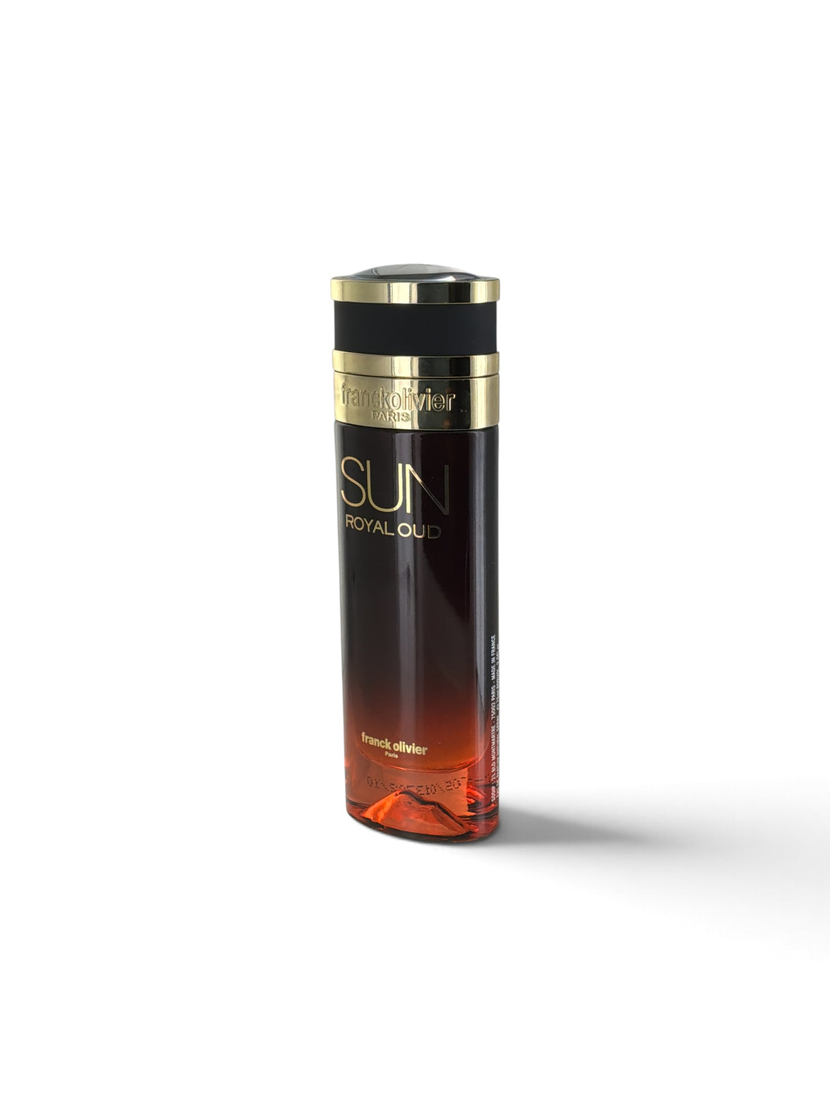 "Franck Olivier Sun Royal Oud 2.5 oz eau de parfum bottle"