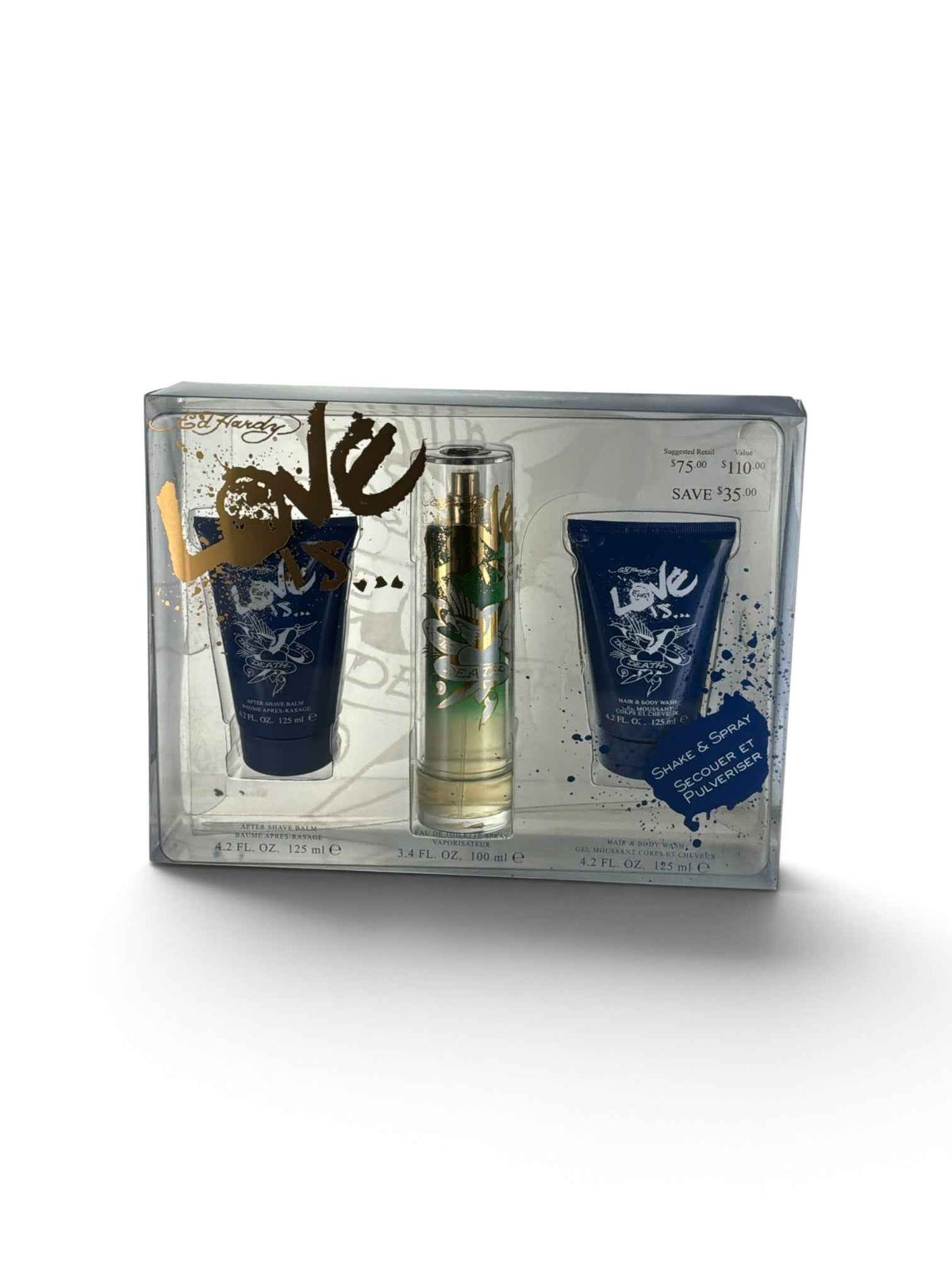 Ed Hardy Love Is...Cologne Gift Set Christian Audigier for Men