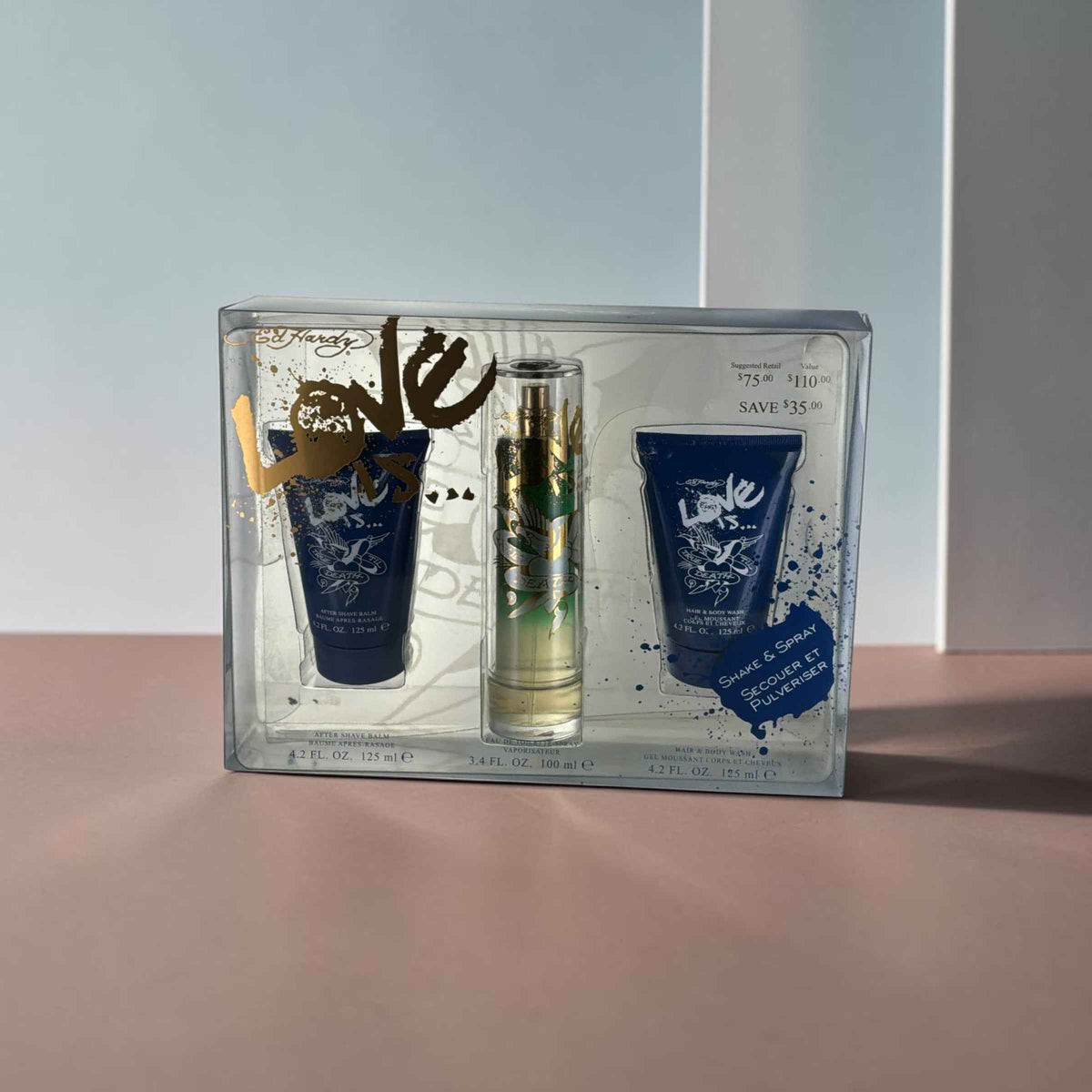 Ed Hardy Love Is...Cologne Gift Set Christian Audigier for Men