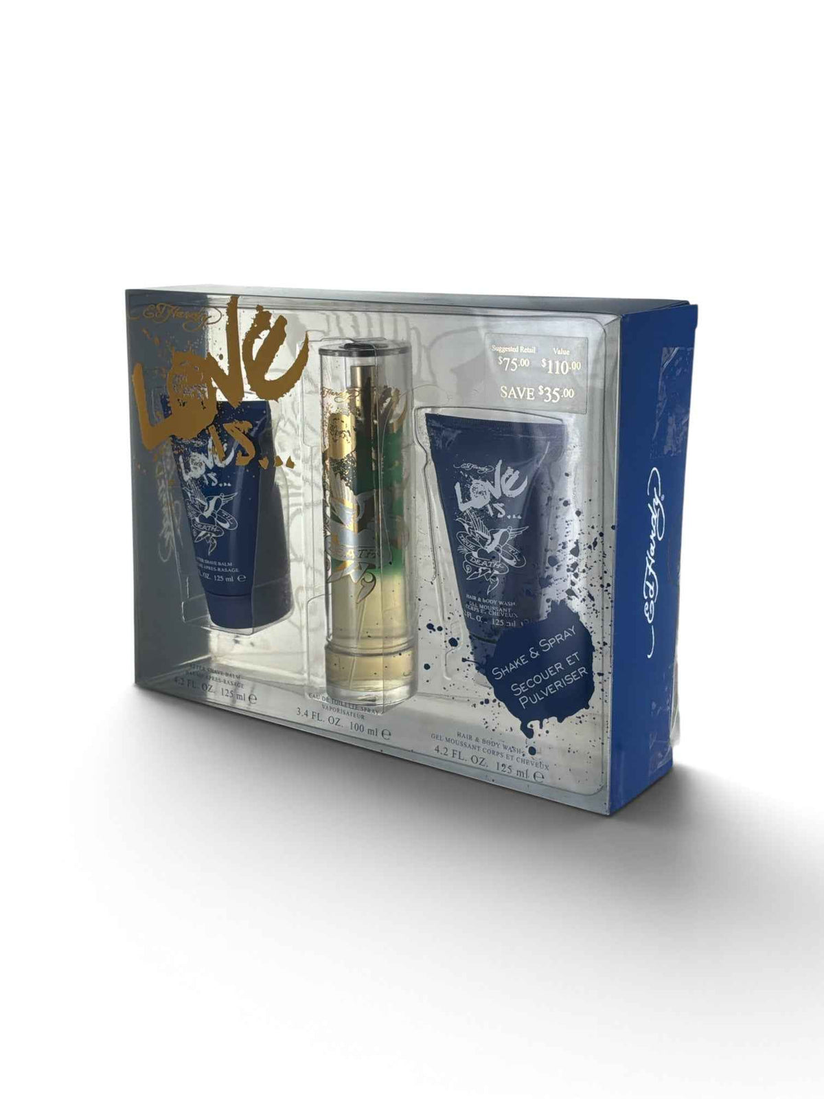 Ed Hardy Love Is...Cologne Gift Set Christian Audigier for Men