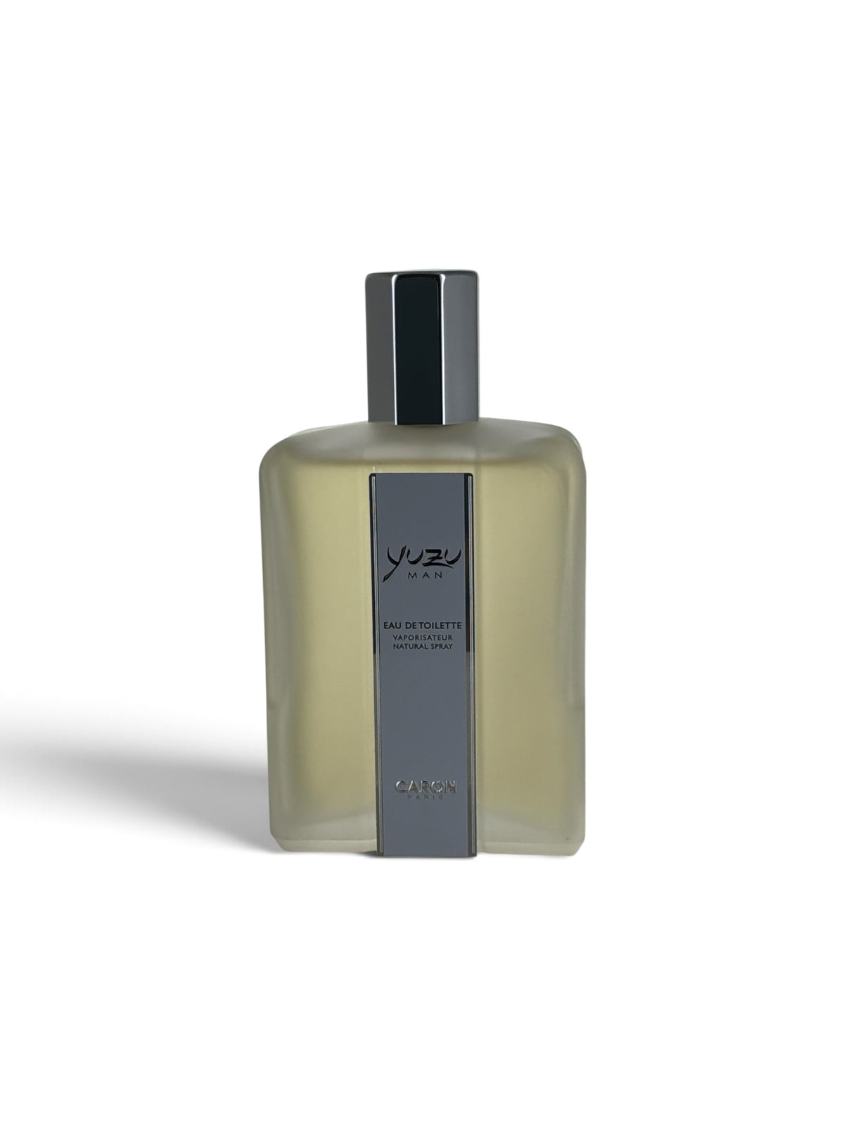 "Yuzu Man Caron men's cologne with sandalwood and amber base, product photo"