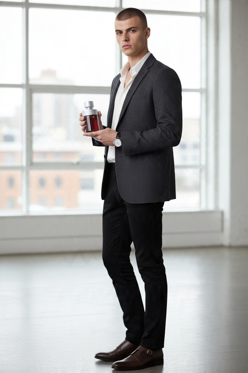 "Halloween Man Rock On men's fragrance with musk, moss and sandalwood base, product photo"