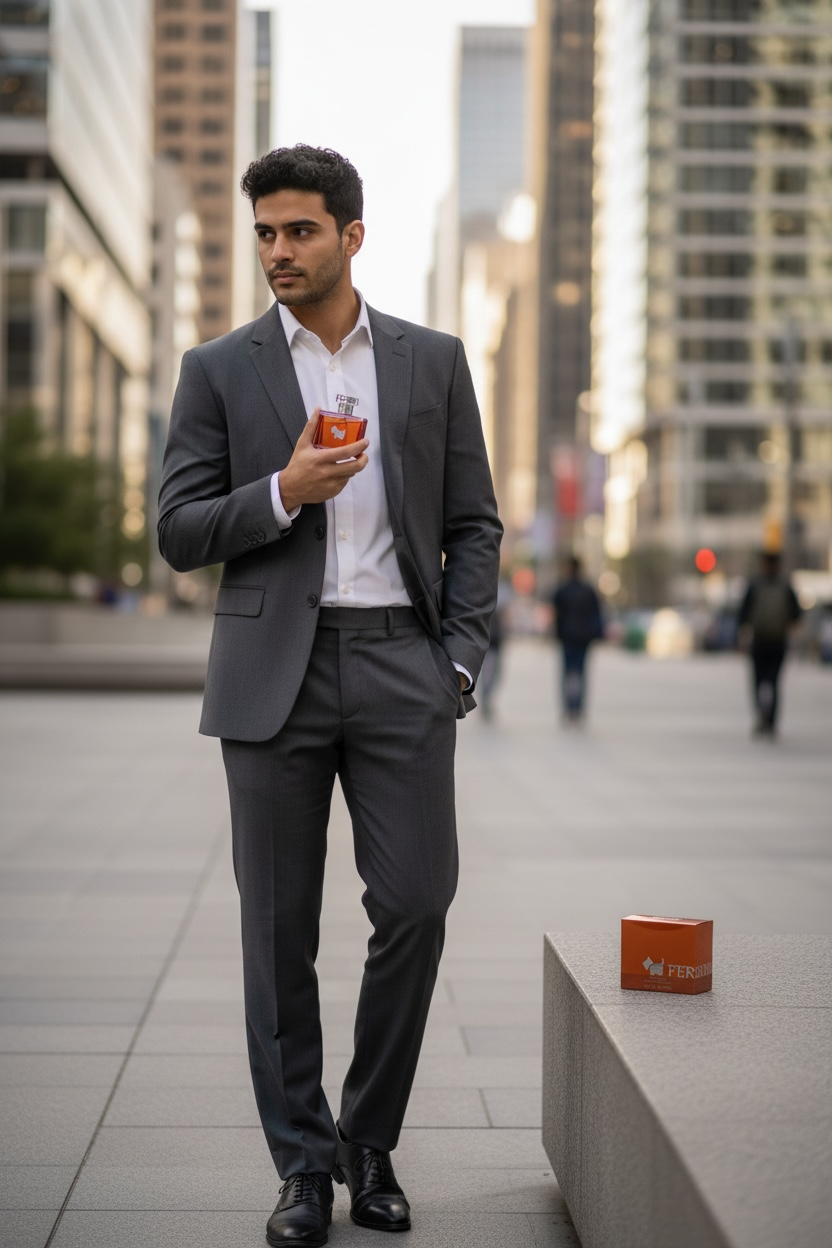 Terrier orange cologne Ferrioni for Men - Refreshing Citrus Scent