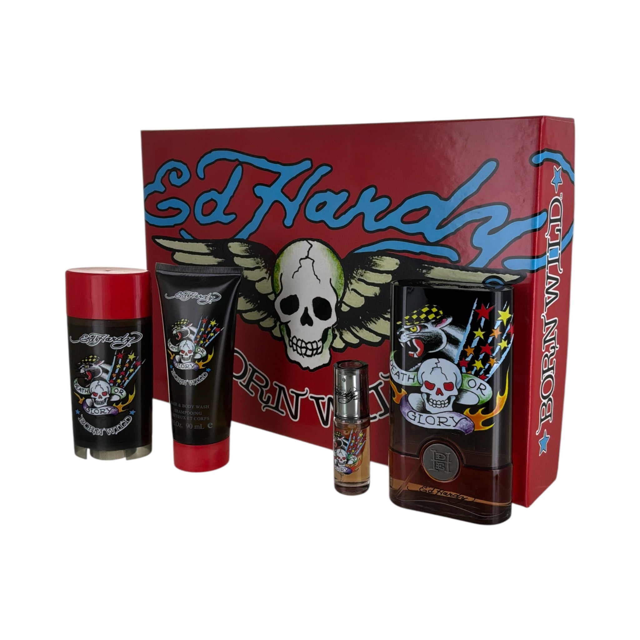 ED HARDY BORN WILD GIFT SET BY CHRISTIAN AUDIGIER FOR MEN