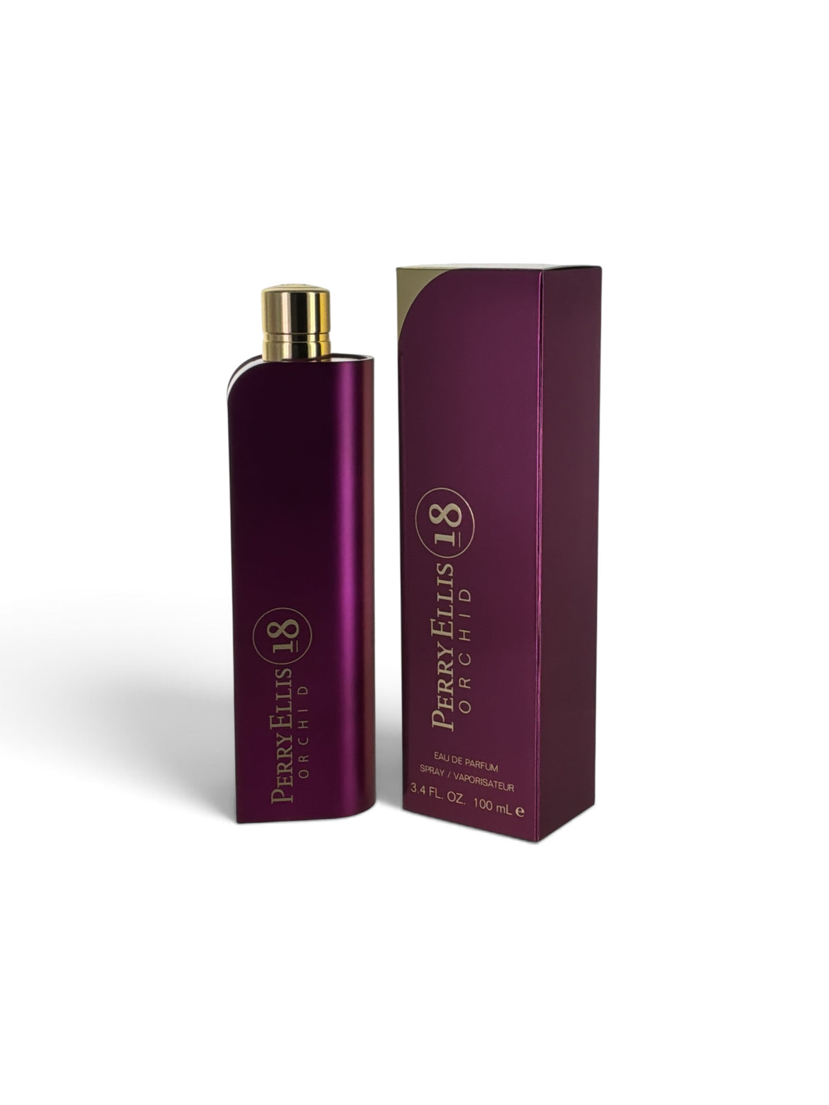 Perry Ellis 18 Orchid 3.4 oz eau de parfum bottle for women