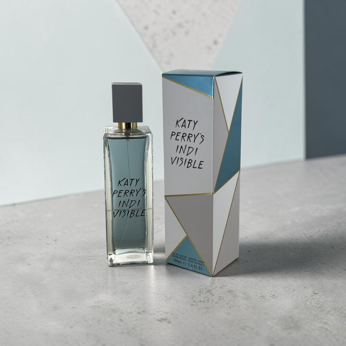 "Katy Perry Indi Visible 3.4 oz eau de parfum bottle for women"