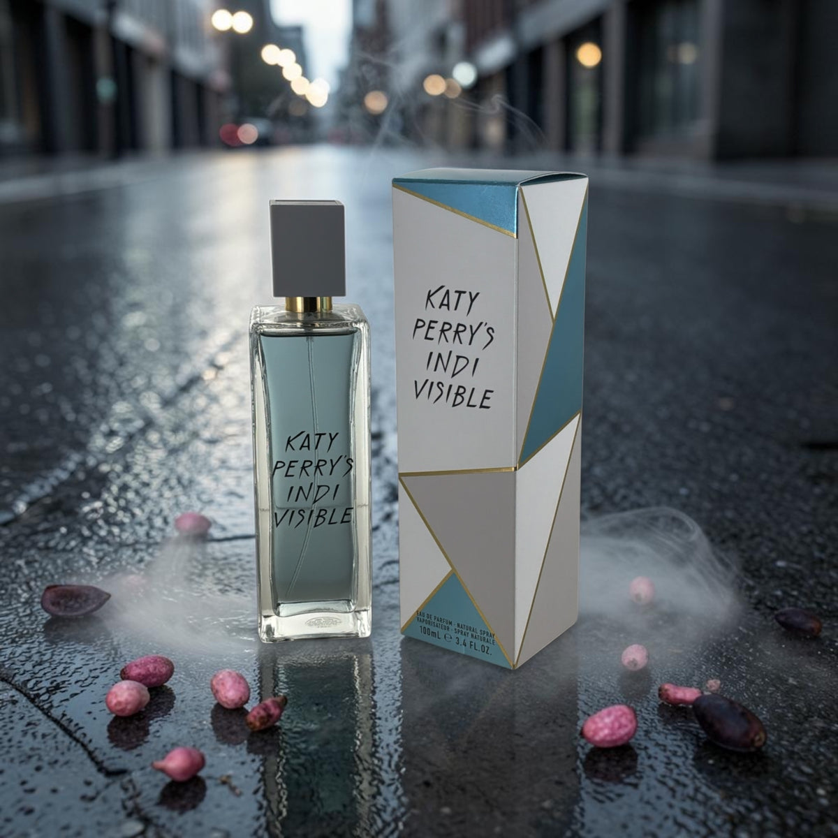 "Indi Visible perfume by Katy Perry, sweet coconut musk fragrance for women"