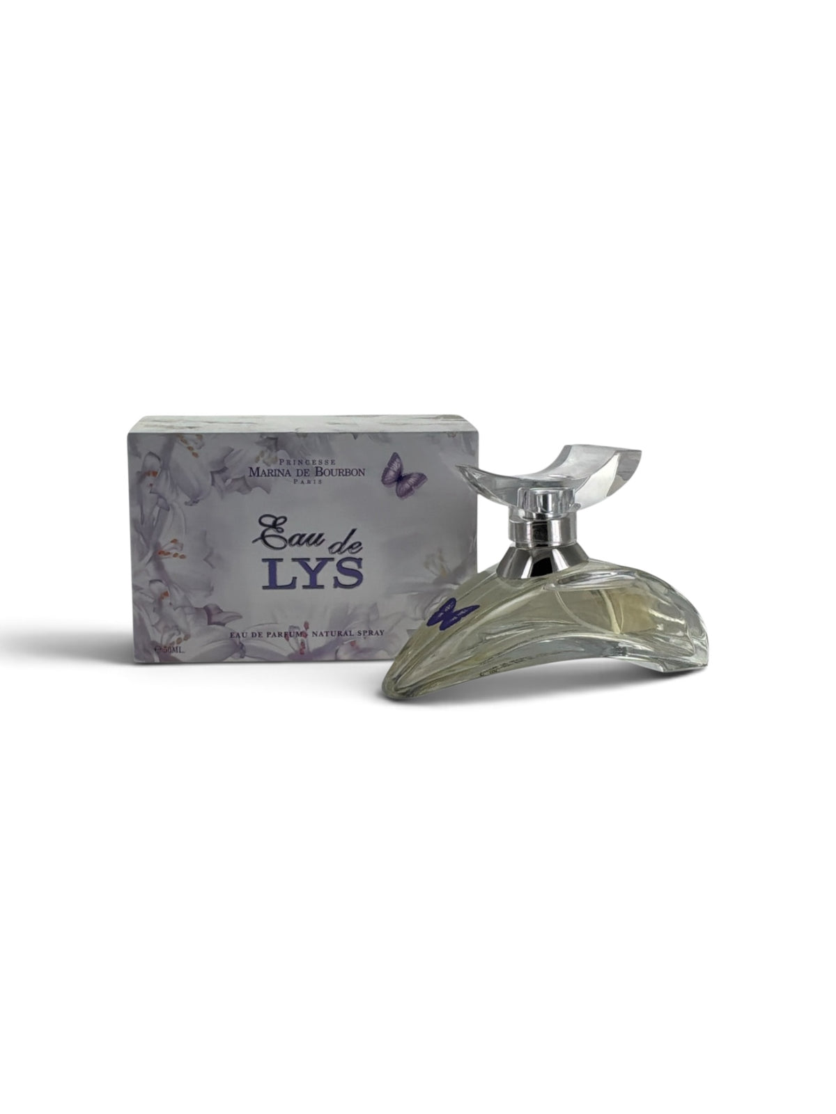 "Eau de Lys perfume, discontinued 2006 floral fragrance with jasmine and musk"