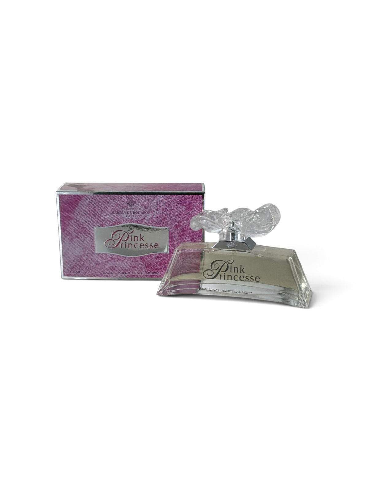 "Pink Princesse by Marina de Bourbon for women, citrus floral perfume with lemon and rose"
