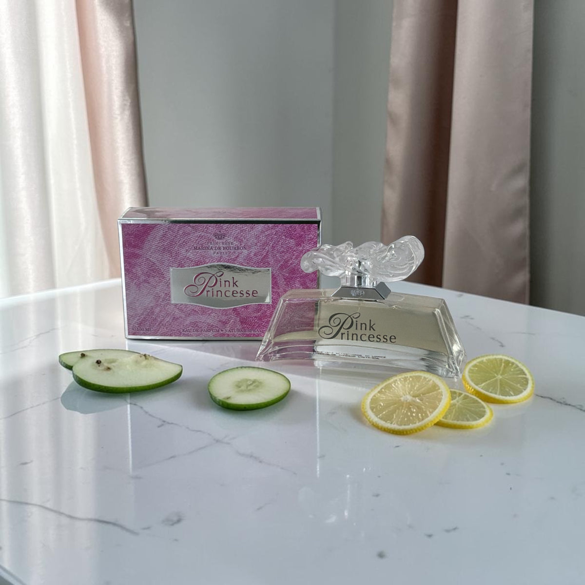 "Marina de Bourbon Pink Princesse 3.3 oz eau de parfum, pink box"