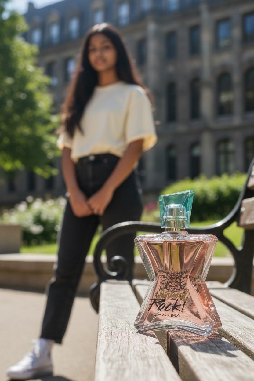 "Animal Rock Shakira affordable celebrity perfume, sandalwood musk notes for women"