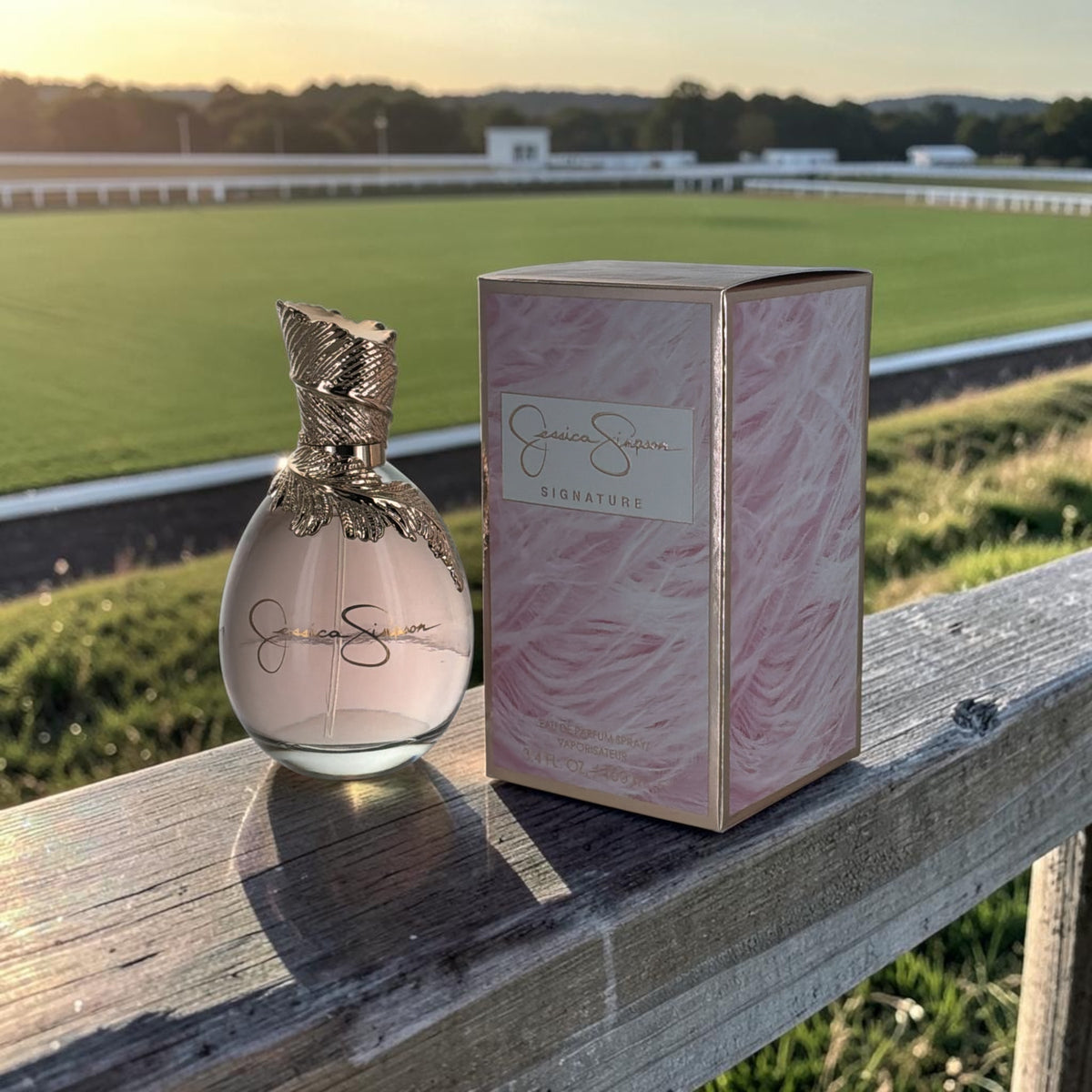 "Jessica Simpson Signature affordable celebrity perfume, tonka bean sandalwood notes for women"