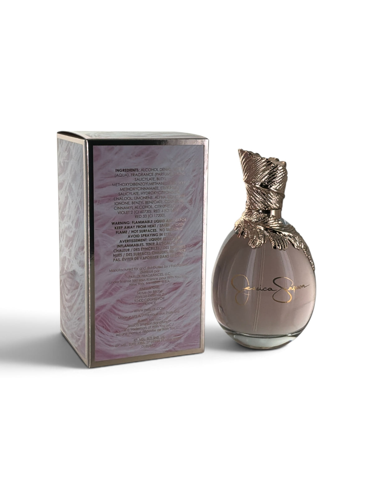 "Jessica Simpson Signature women's perfume box, celebrity fragrance packaging"