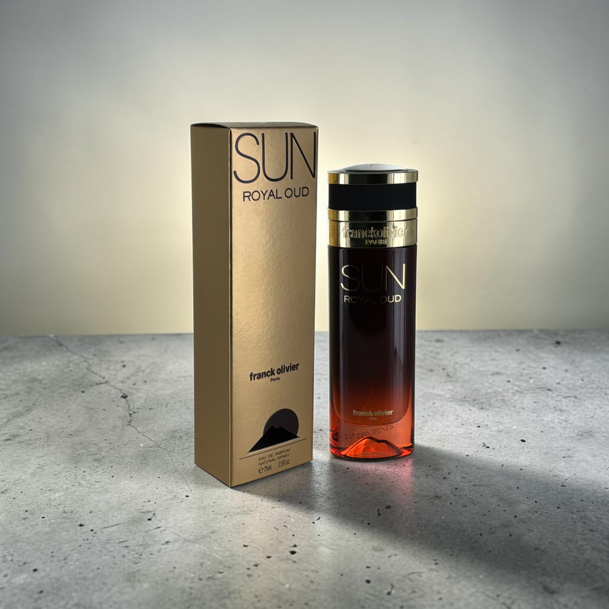 "Sun Royal Oud perfume, luxurious unisex fragrance with cinnamon and jasmine"