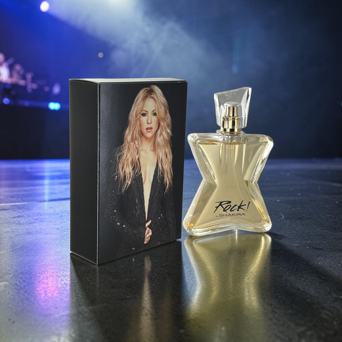 "Shakira Rock 2.7 oz eau de toilette bottle for women"