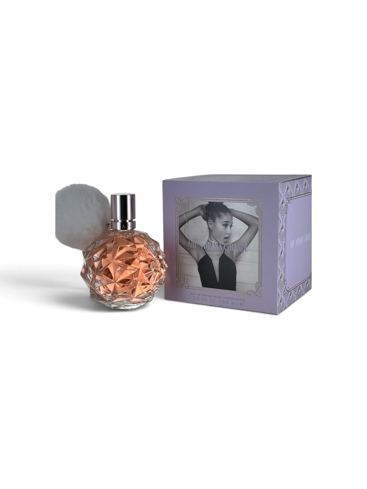 "Ari by Ariana Grande for women, sweet fruity-floral perfume"