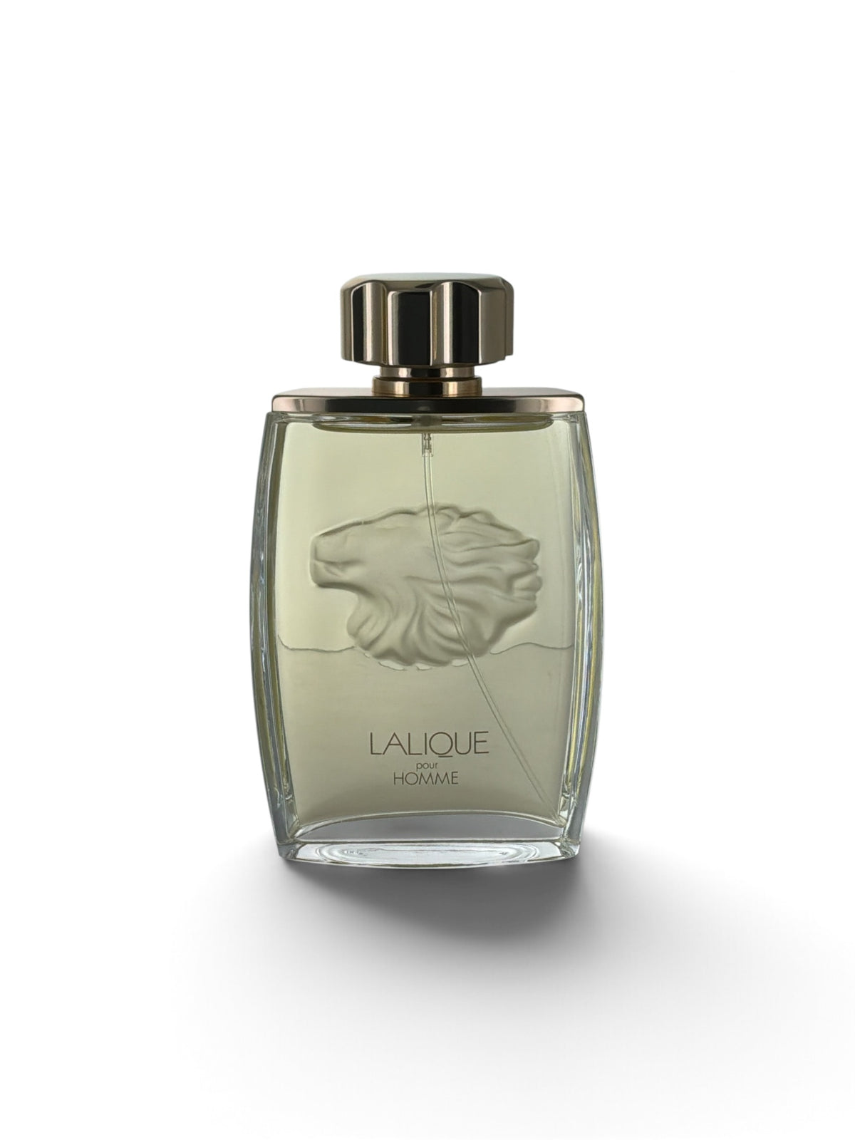 Lalique Pour Homme 4.2 oz EDP spray bottle for men"