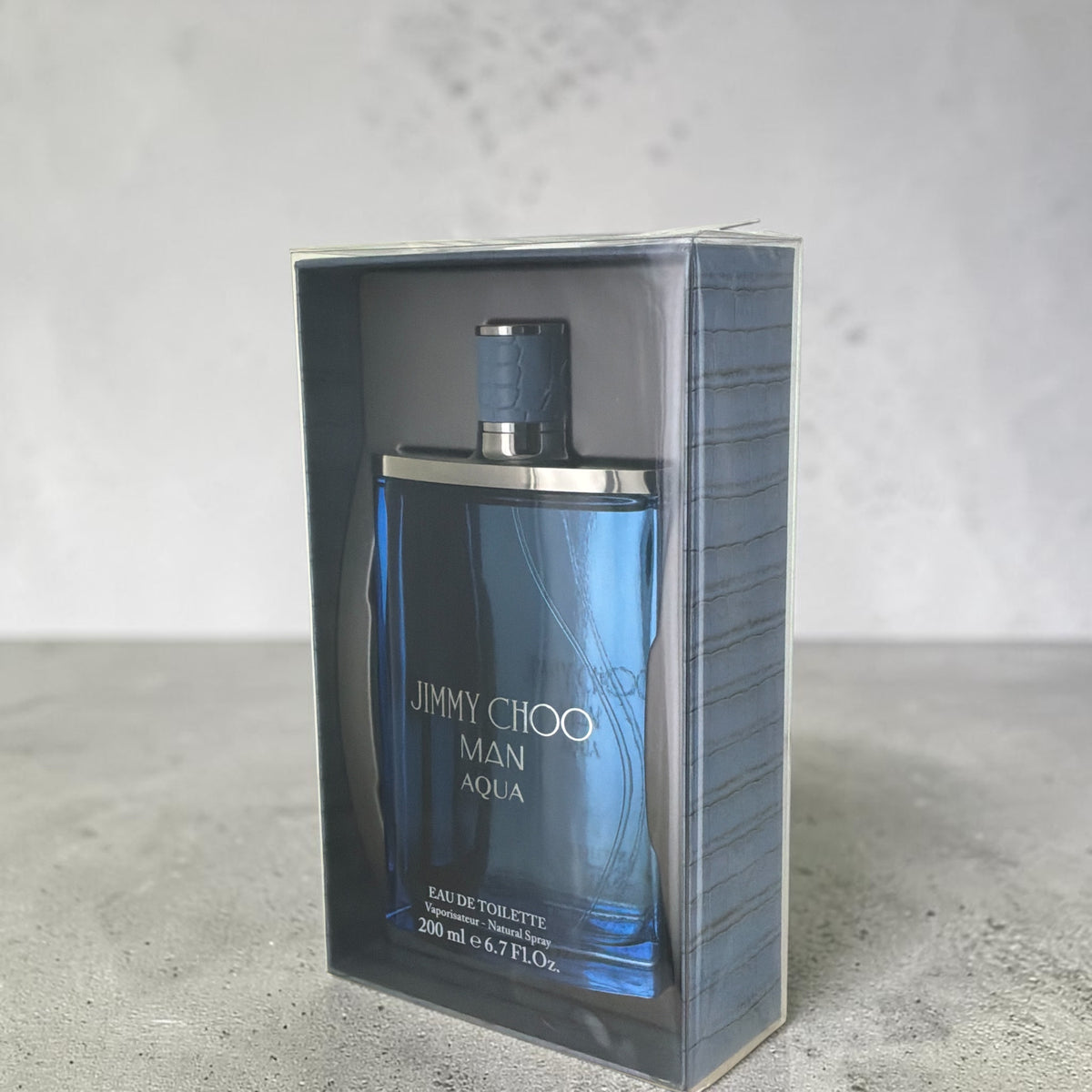 "Jimmy Choo Man Aqua cologne for men 6.7 oz bottle with grapefruit, cardamom and sea water notes"