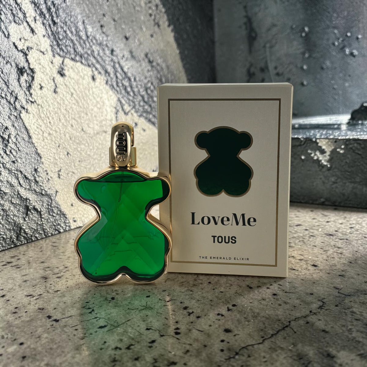 "Tous LoveMe The Emerald Elixir women's perfume with pear, jasmine and vanilla notes, front view"