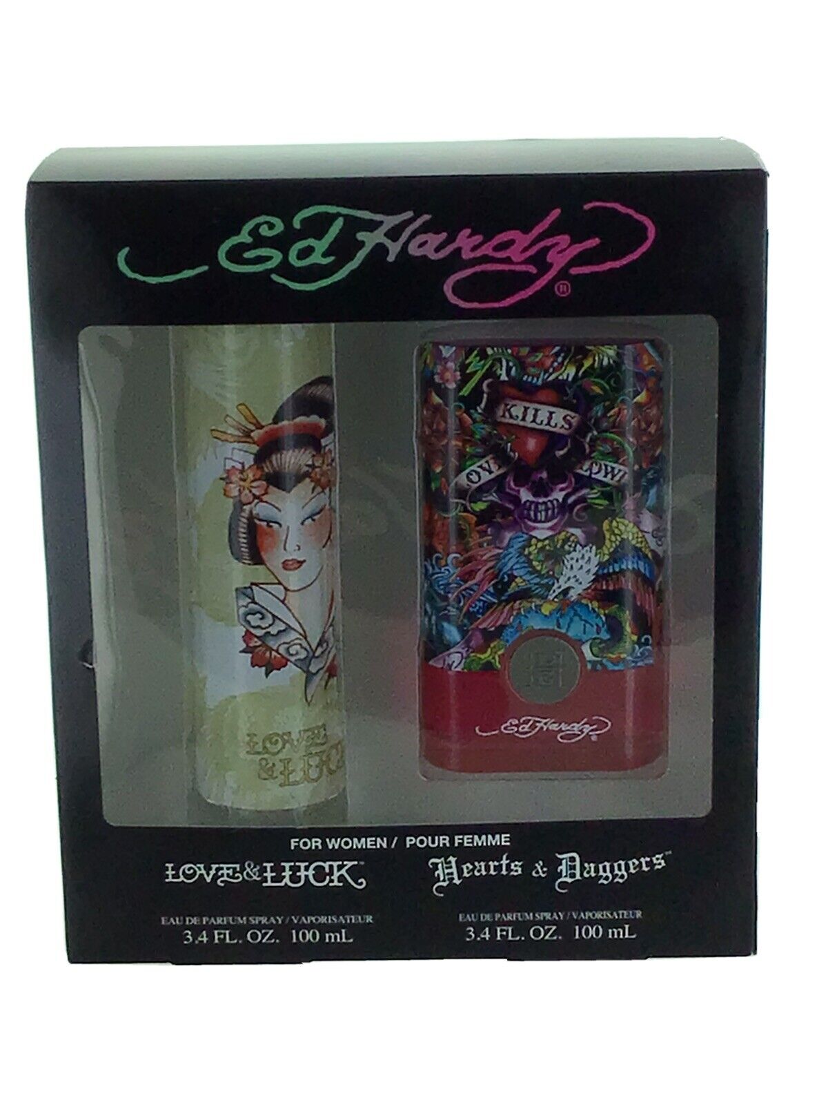 LOVE & LUCK AND HEARTS & DAGGERS GIFT SET ED HARDY for Women - Internet Global Market