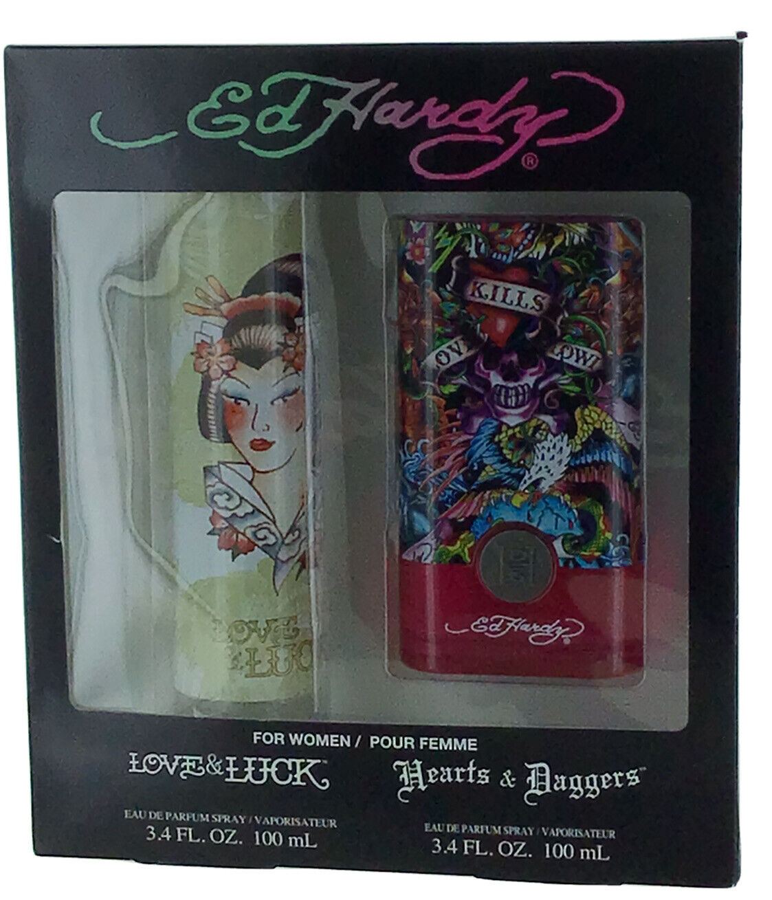 LOVE & LUCK AND HEARTS & DAGGERS GIFT SET ED HARDY for Women - Internet Global Market